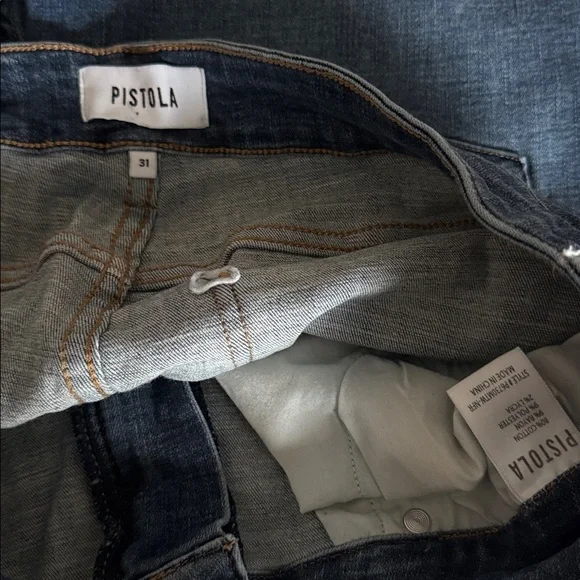 pistola Dark Indigo Distressed Skinny Jeans - Picture 2 of 5